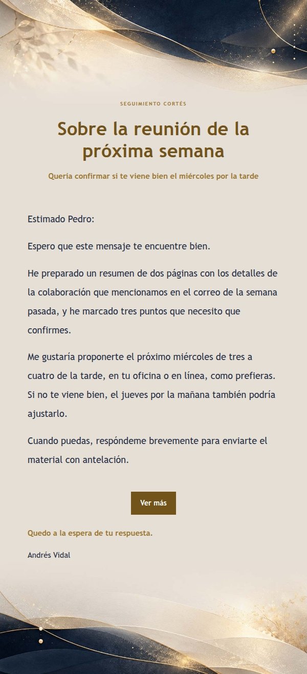 Carta de Respuesta Cálida con Filigrana Nocturna 2
