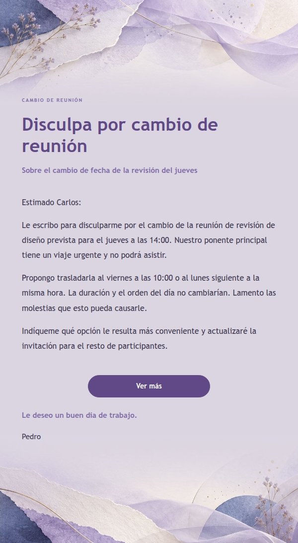 Respuesta Profesional y Concisa · Papel de Lila 2