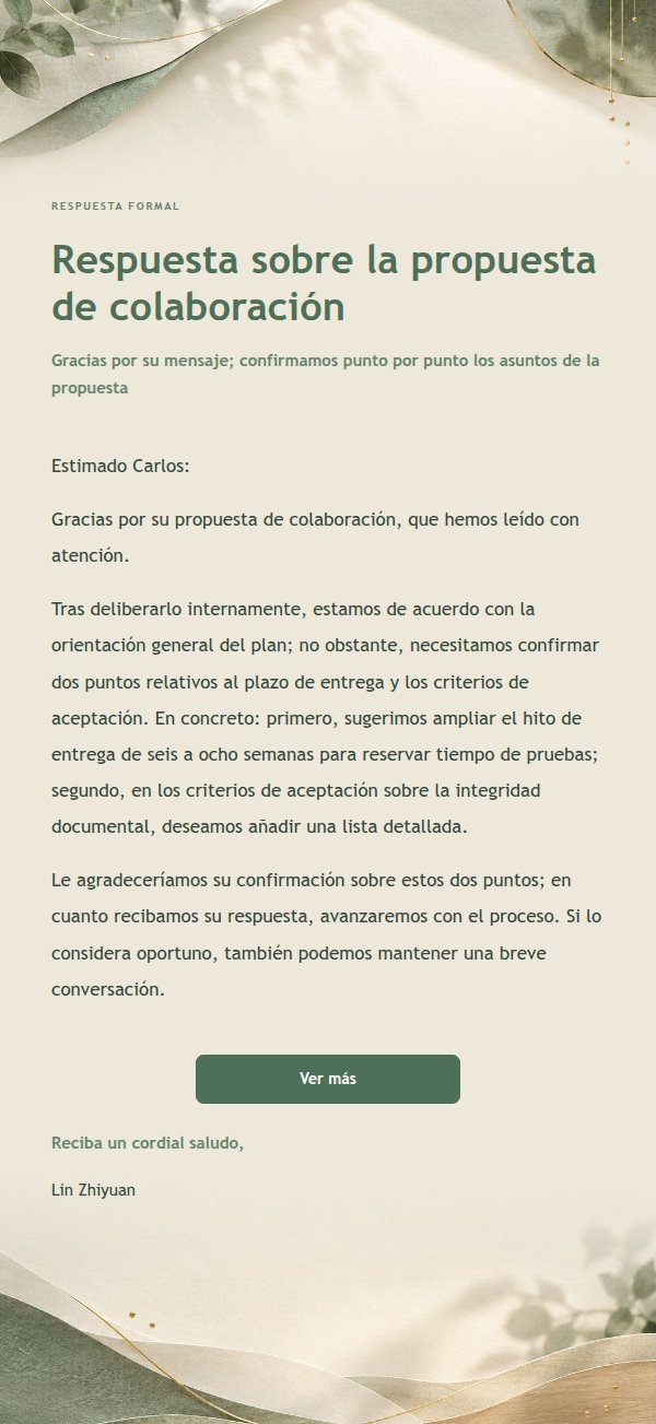 Respuesta Formal y Serena · Espacio Natural de Salvia