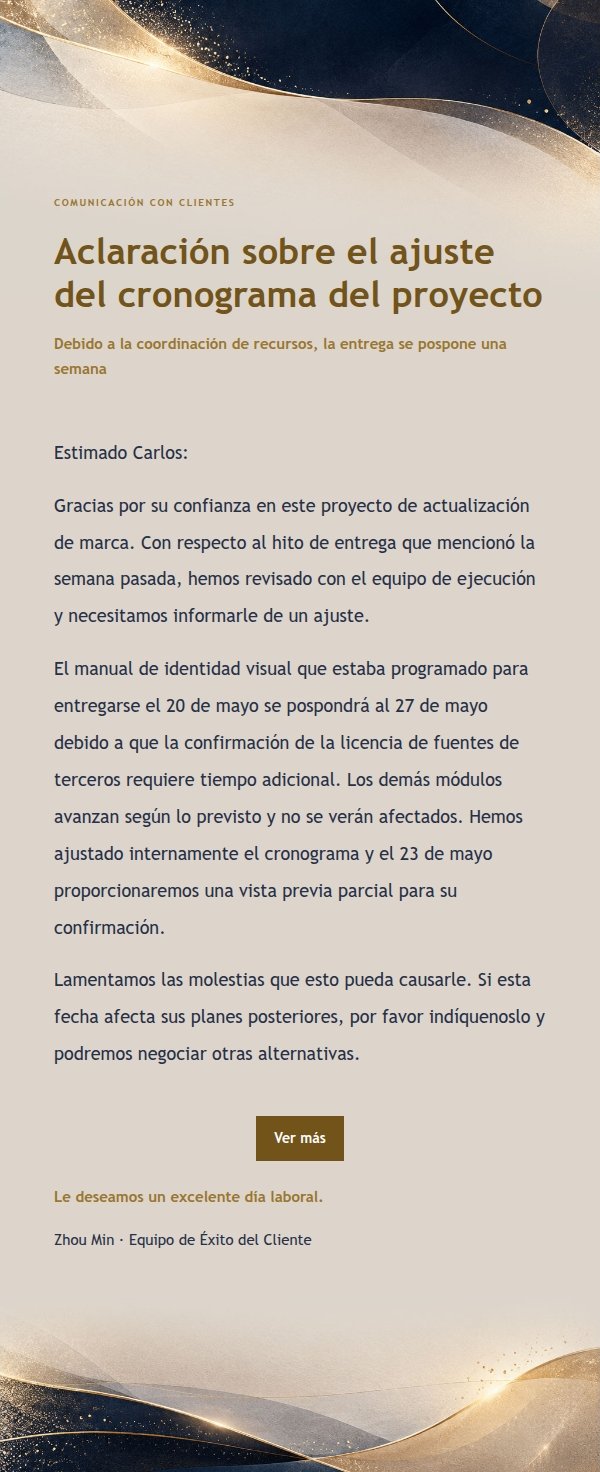 Respuesta Moderna de Marca · Papelería Noche Dorada 2