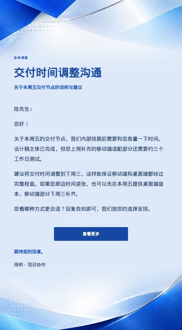 清晰事务型回复·钴蓝现代编辑 2