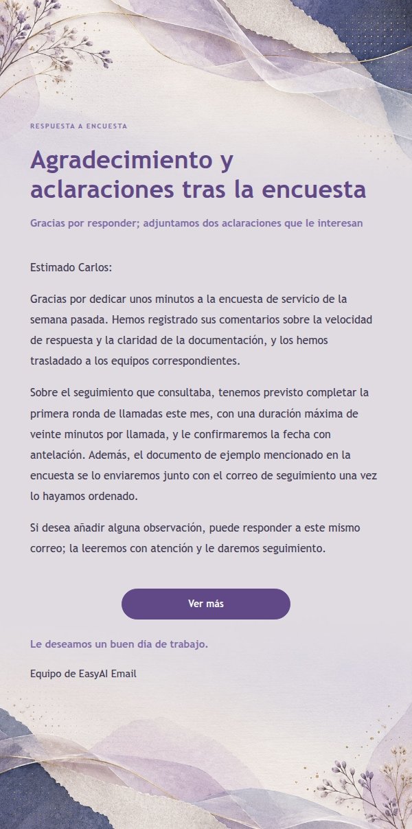 Respuesta Transaccional Clara · Papel Lila 2