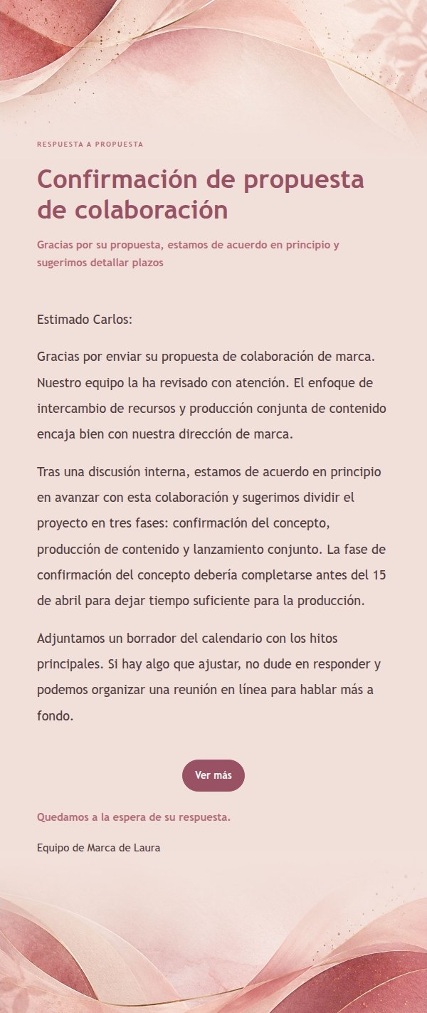 Respuesta Moderna de Marca Rosa Suave
