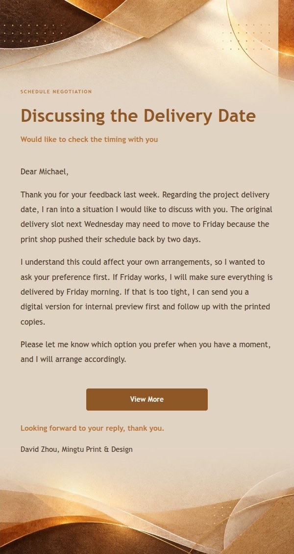 Clear Transactional Reply Amber Paper 2