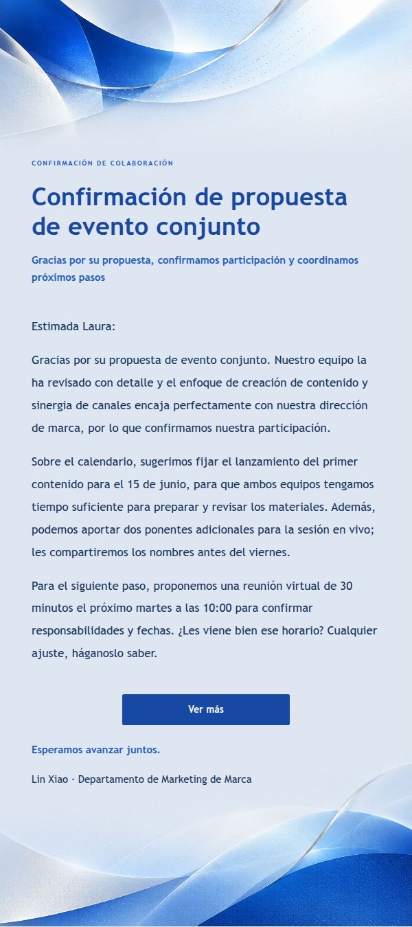 Respuesta de Marca Moderna en Azul Cobalto