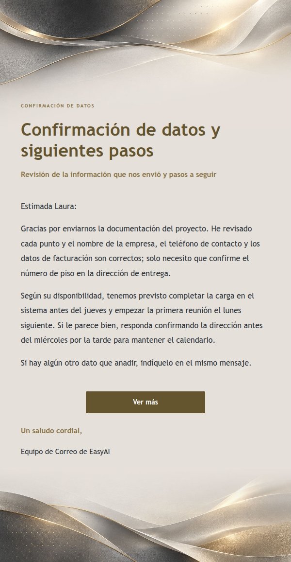 Respuesta Transaccional Clara · Papelería Grafito y Platino