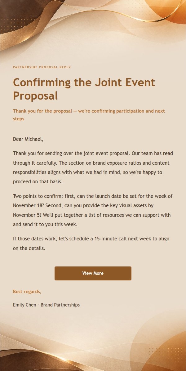 Modern Brand Reply Amber Paper
