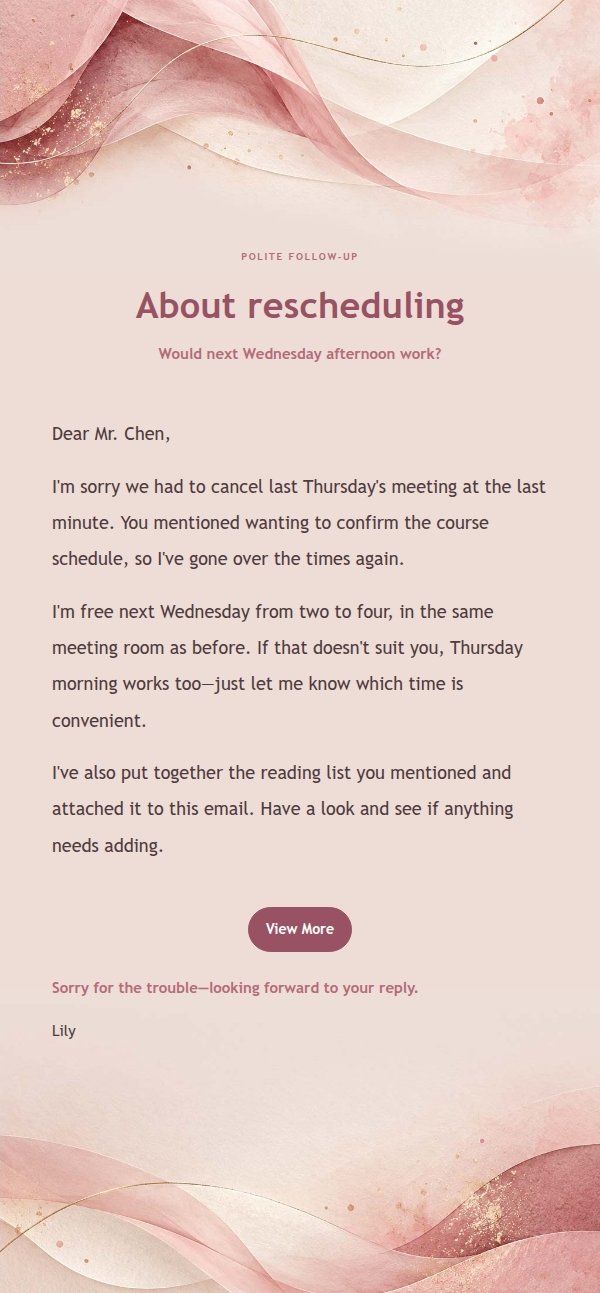 Rose Mist Warm Reply Email 2