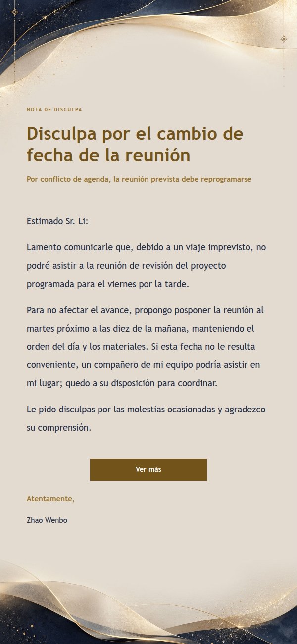 Respuesta Formal con Filigrana Nocturna 2