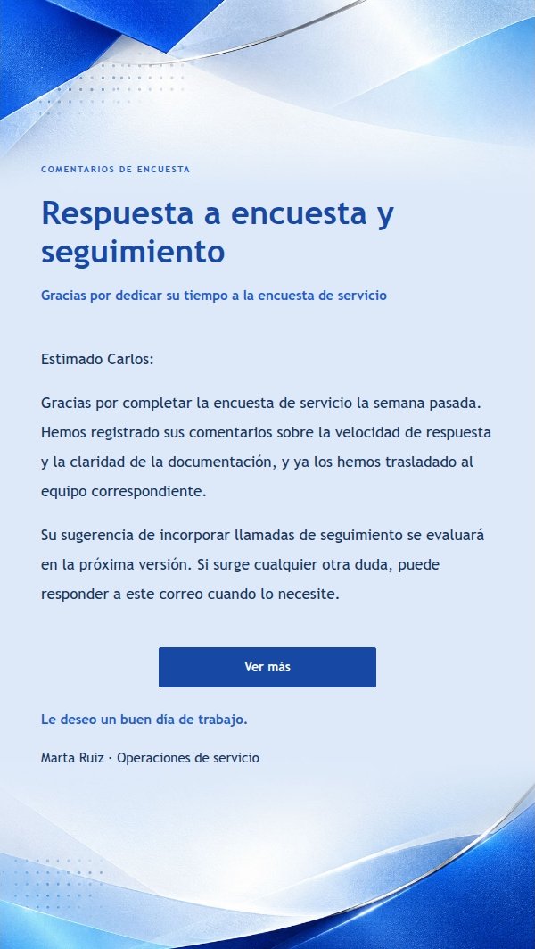 Respuesta Transaccional Clara · Editorial Cobalto 2