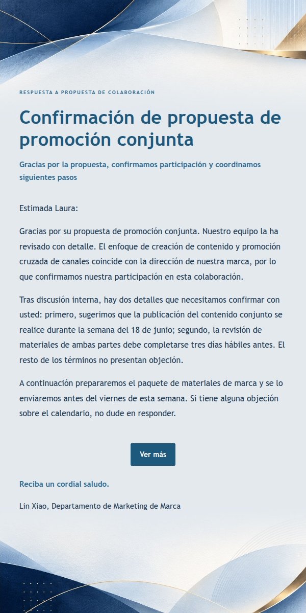 Respuesta de Marca Moderna con Líneas Racionales Azul Marino