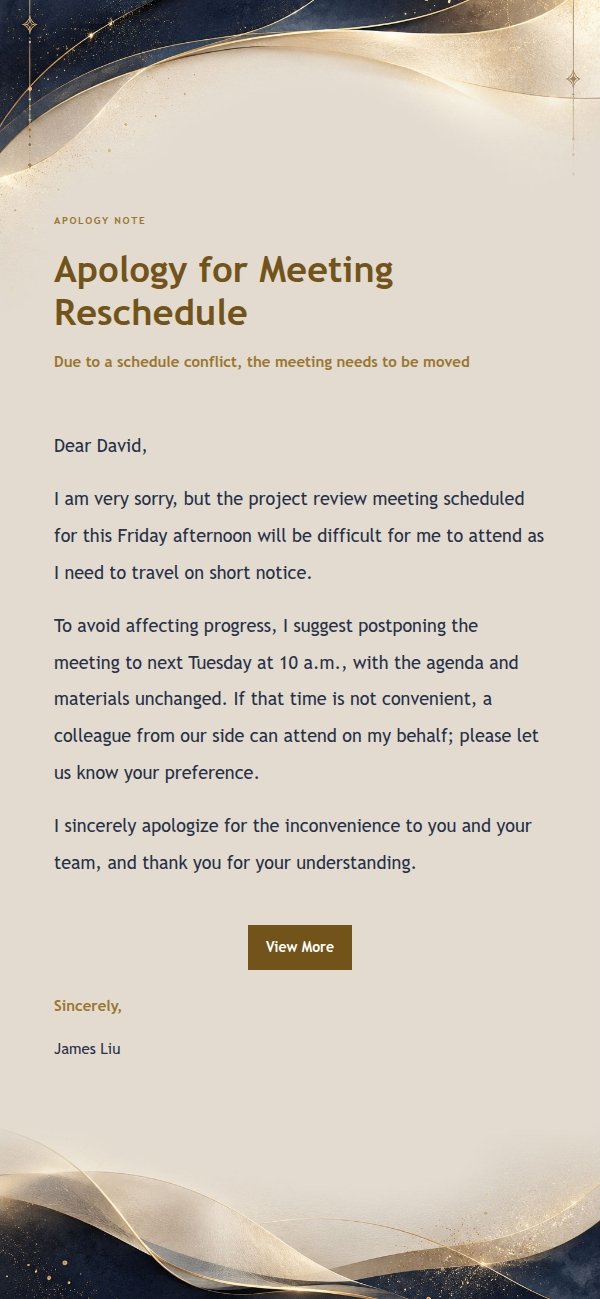 Midnight Gold Formal Reply Letter 2