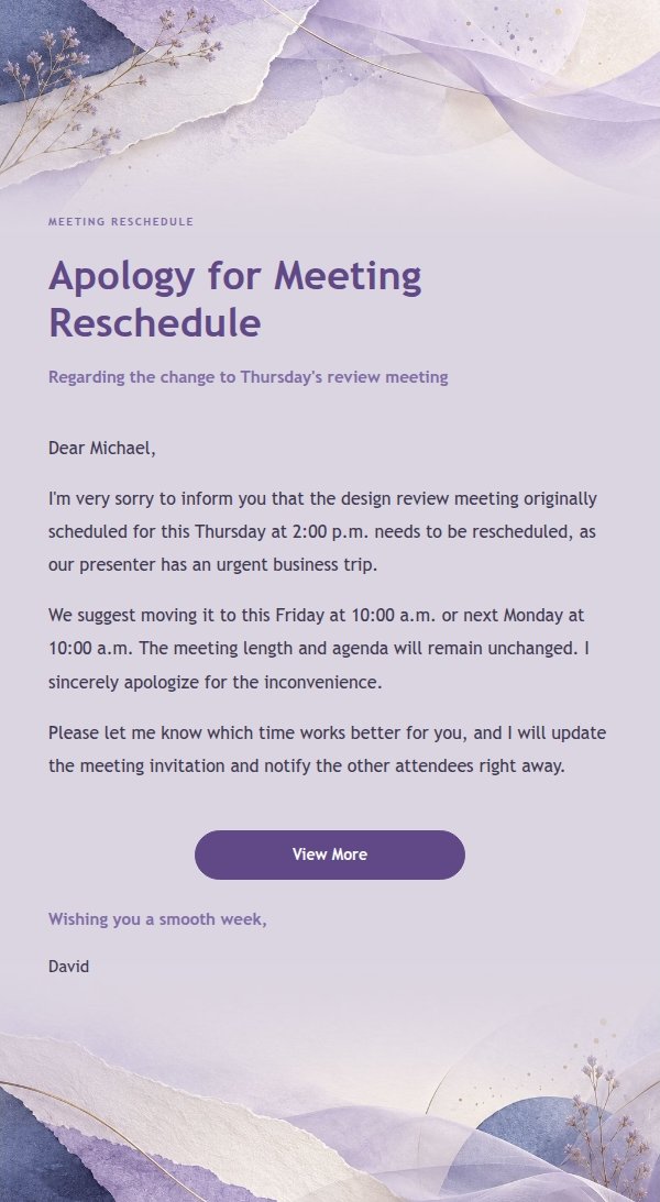 Professional Concise Reply Email 2