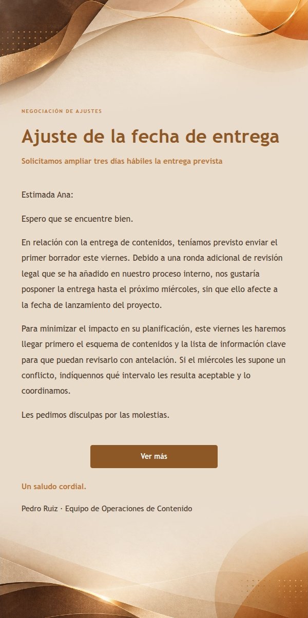 Respuesta de Marca Moderna · Papel Ámbar Cálido 2