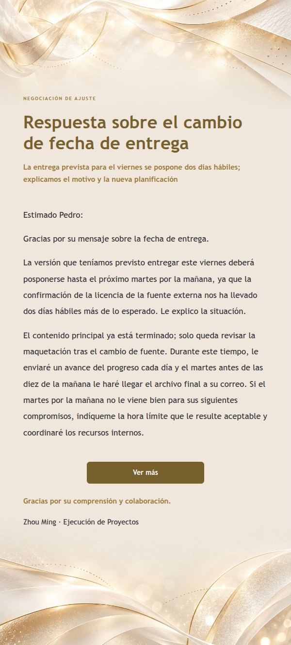 Respuesta Transaccional Clara con Papel Marfil y Filigrana Blanca 2
